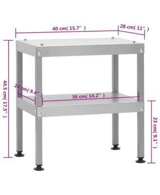 Table for Oven Smoker 15.7"x11"x17.5" Galvanized Steel