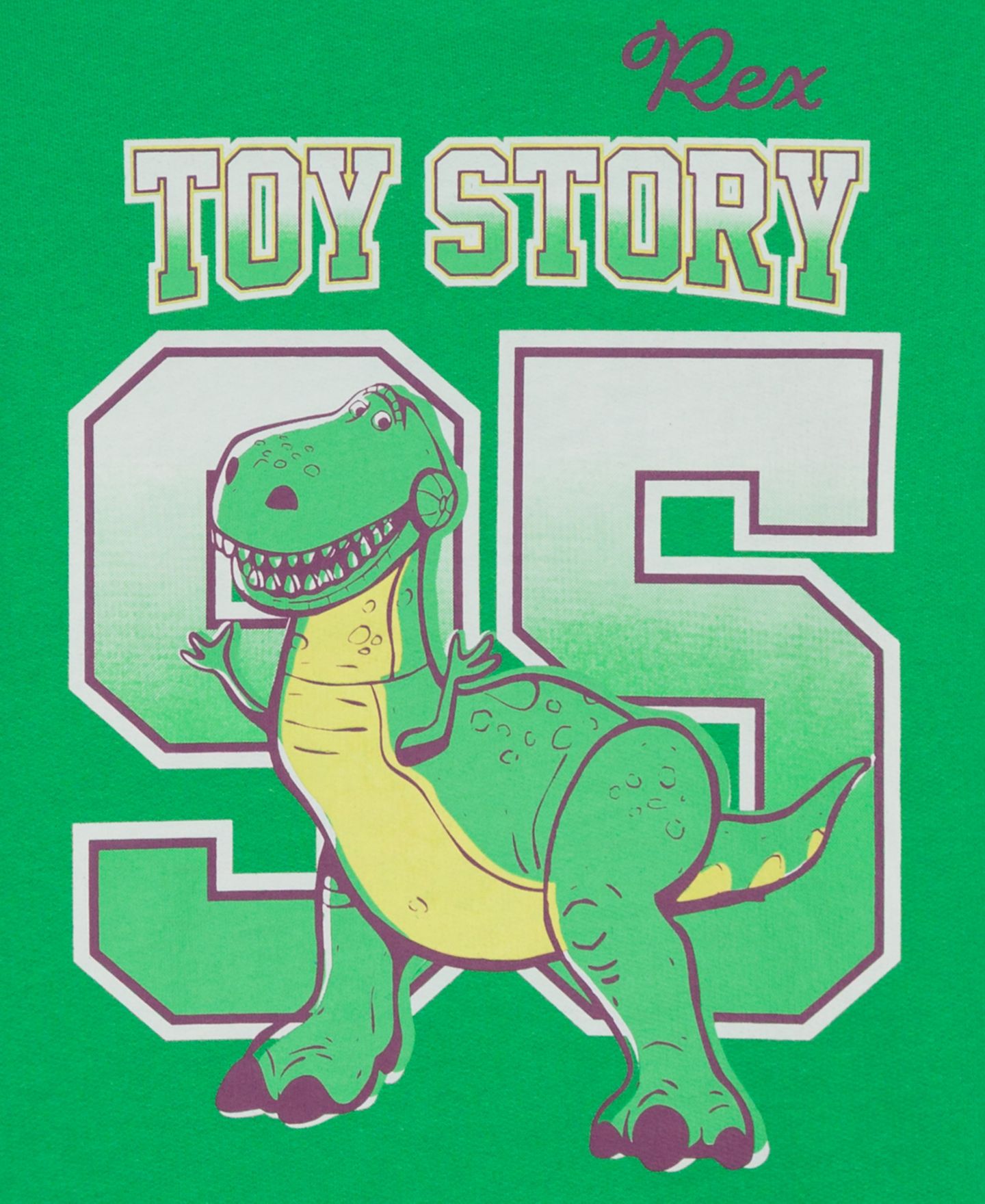 Свитшот Toy Story Rex Crewneck Sweatshirt для мальчиков-малышей, цвет: Зелёный — фото 3