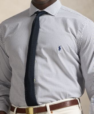 Men's Big & Tall Plaid Stretch Poplin Shirt