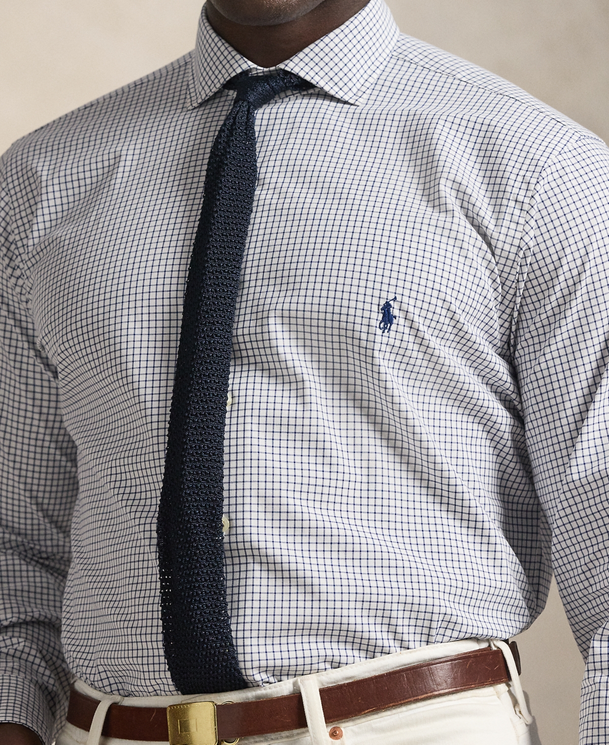 Polo Ralph Lauren Men's Big & Tall Plaid Stretch Poplin Shirt