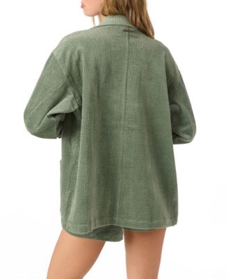 Women's Langford Corduroy Oversized Long-Sleeve Shacket