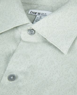 Men's Slim-Fit Vine Print Dress Shirt, Created for Macy's