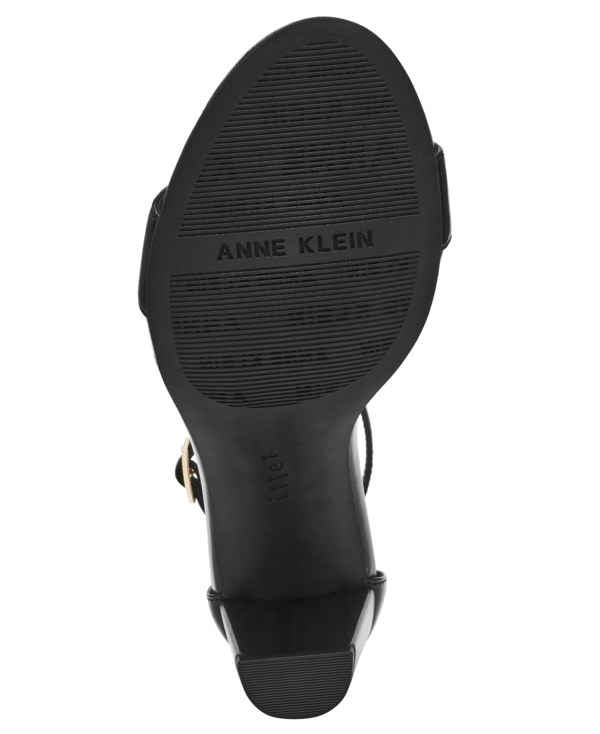 Anne Klein Women's Kourtney Two Piece Block Heel Dress Sandals In Black