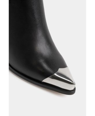 Women's Exclusive Leather Ankle Boots Firehouse With Metal Tip