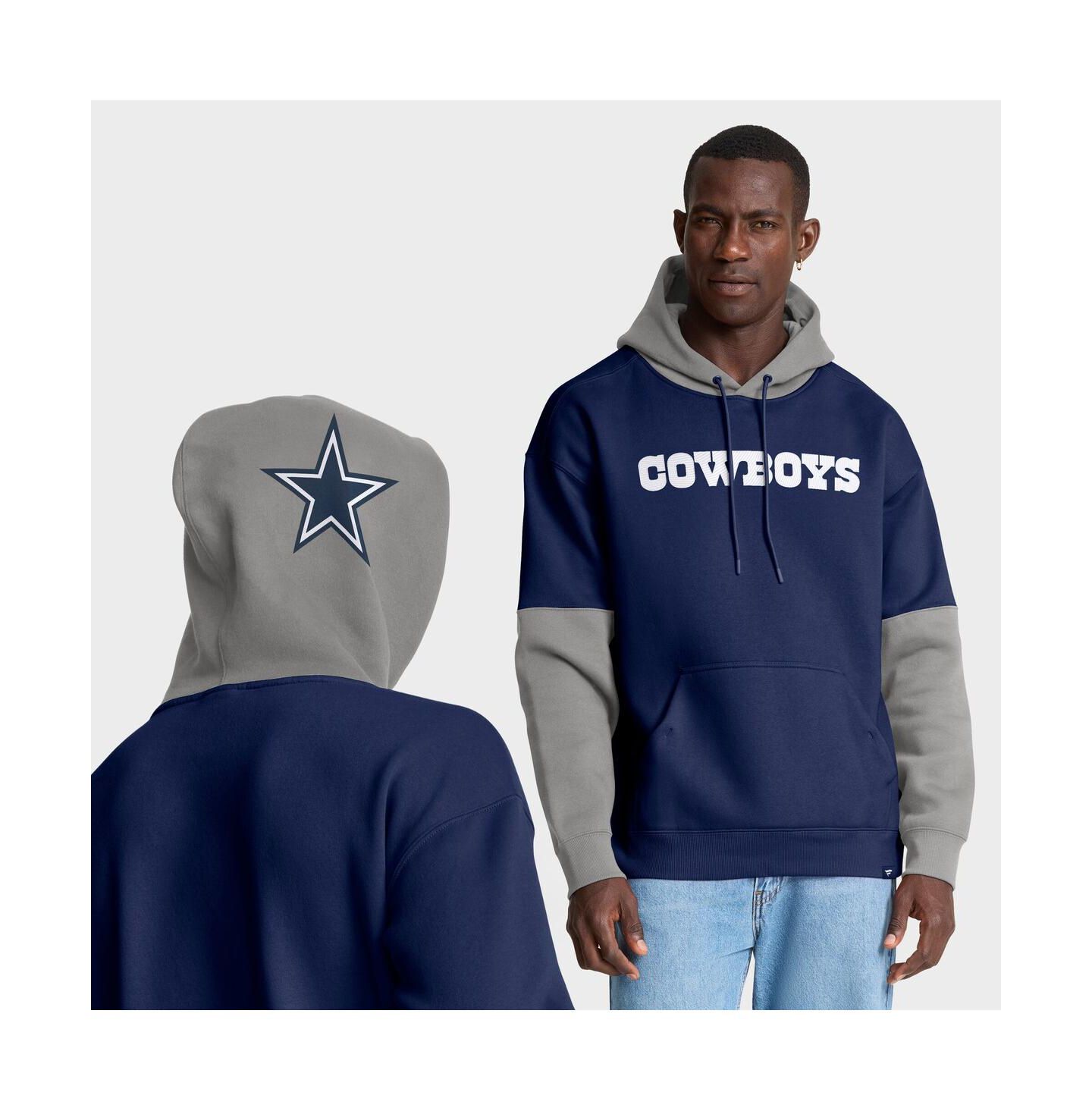 Мужское худи Fanatics Navy Dallas Cowboys Helmet Pullover — фото 1