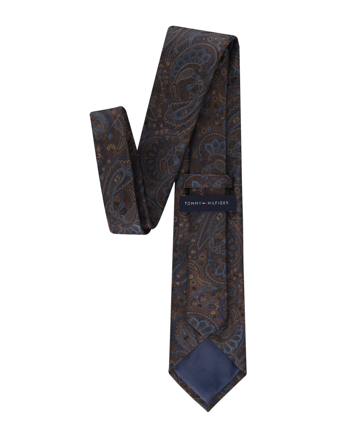 Tommy Hilfiger Men's Benson Paisley Printed Tie In Brown