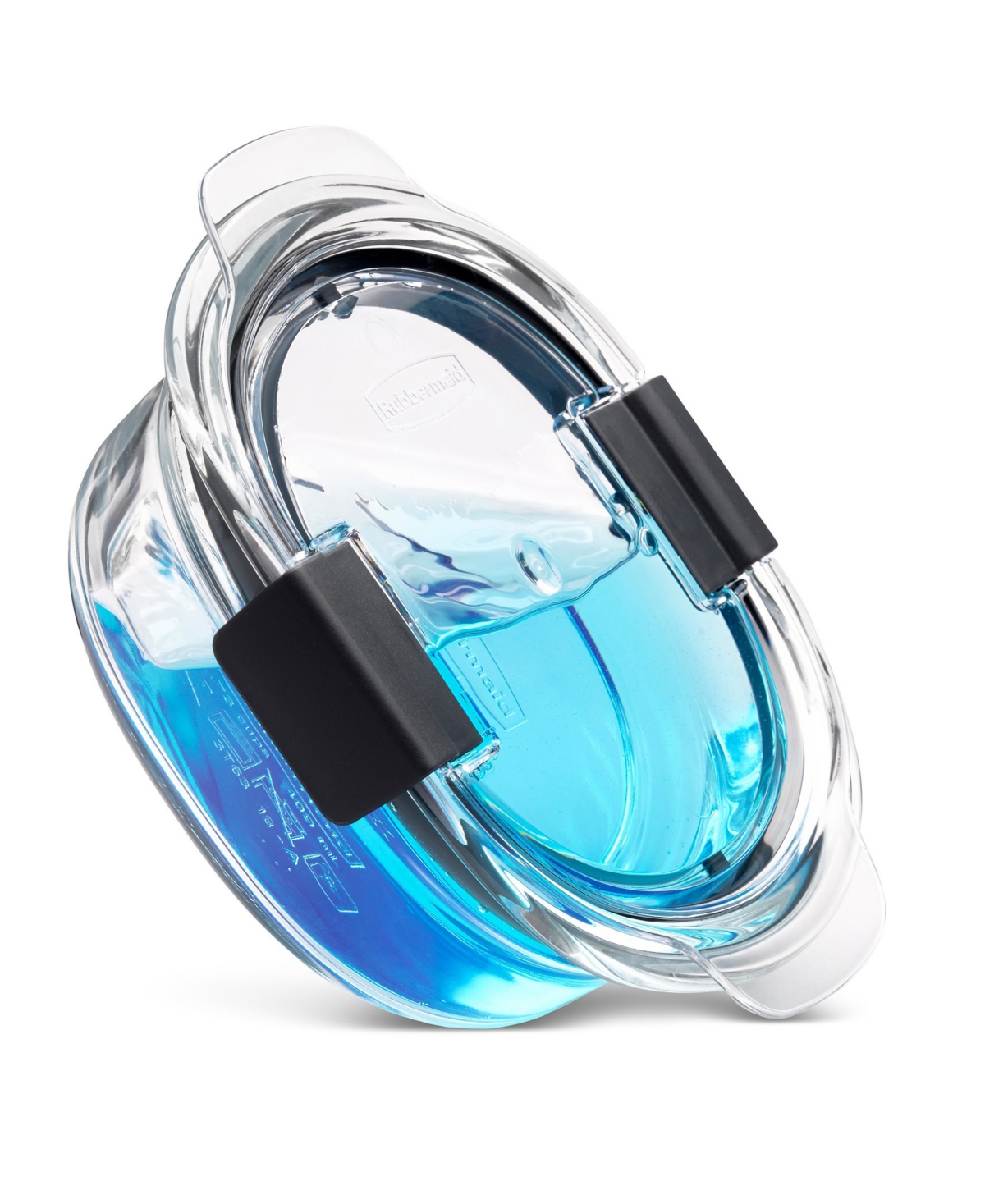 Rubbermaid Brilliance 1.7-cup Glass Round Leak Proof Food Storage Container In Transparent