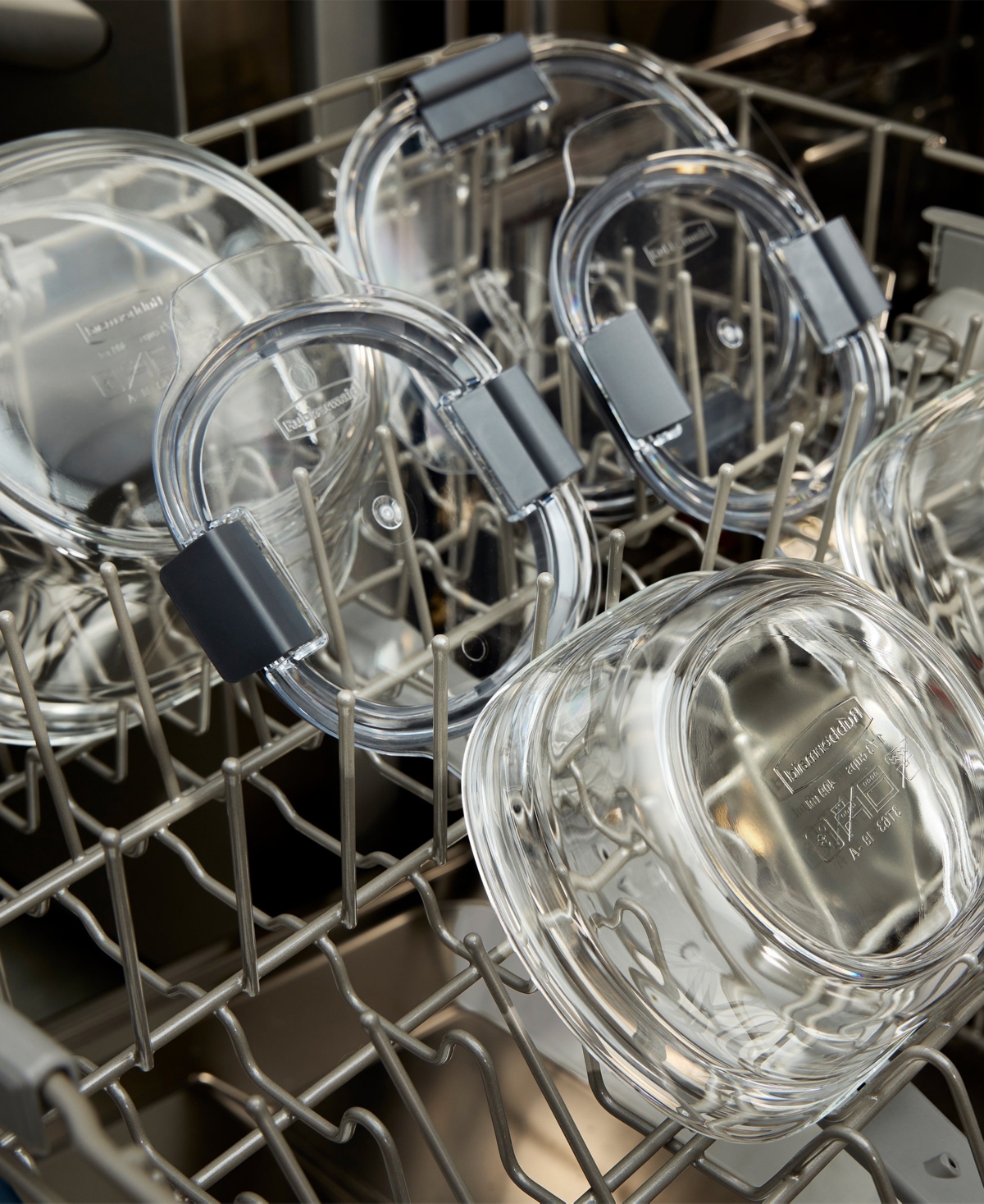 Rubbermaid Brilliance 2.9-Cup Glass Round Leak Proof Food Storage Container