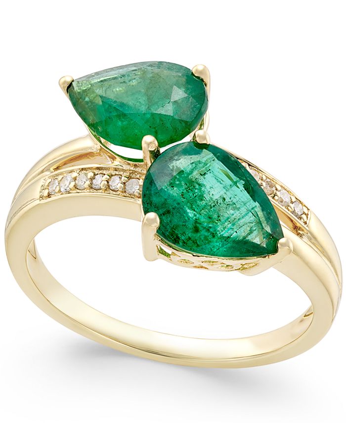 Macy's sale emerald ring