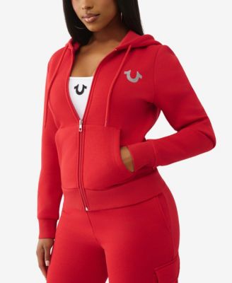 Women's Metallic Buddha Banner Zip Up Hoodie