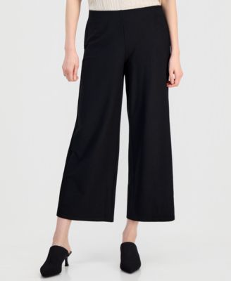 Women's Cotton Terry Wide Ankle Pants