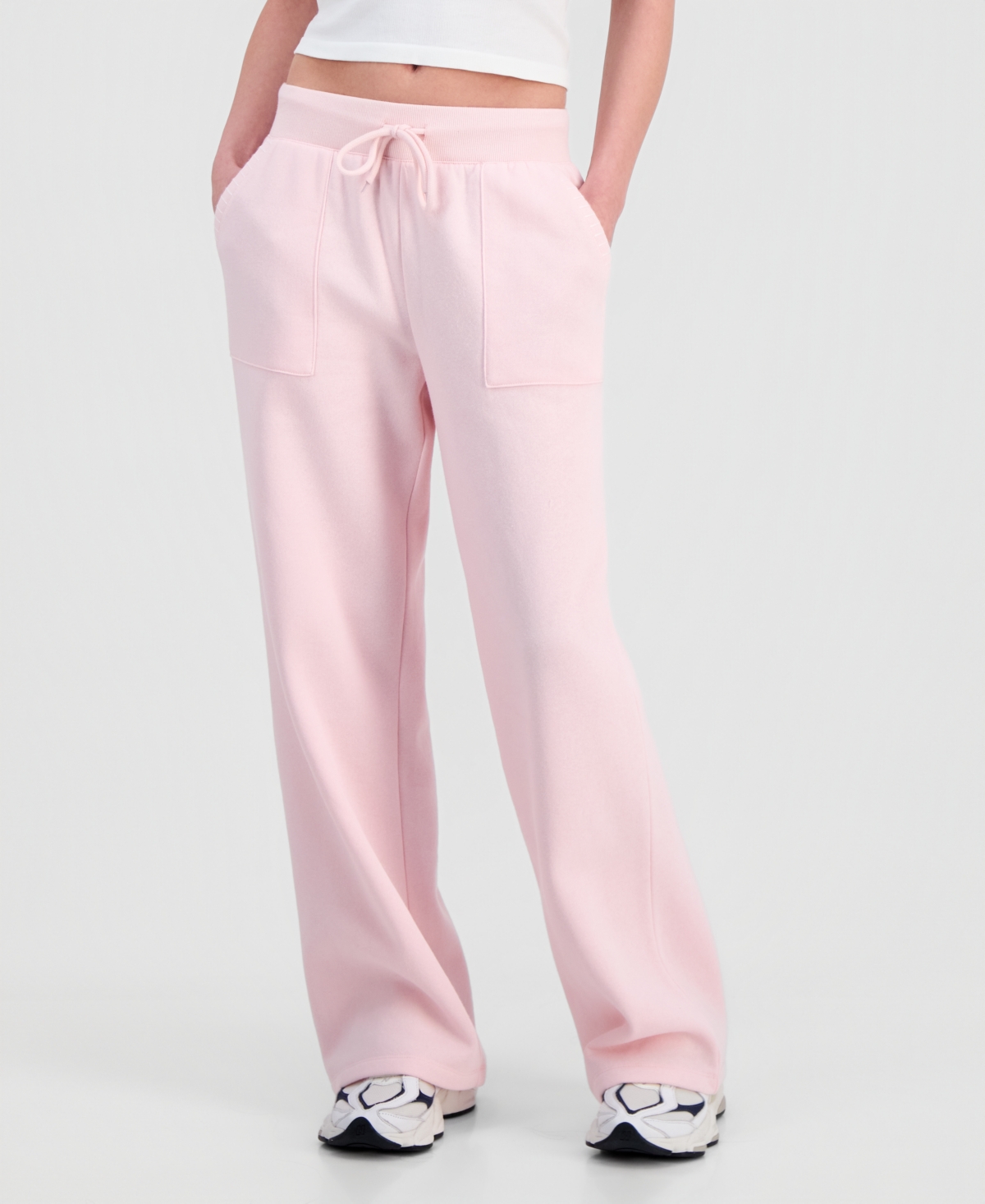 Sincerely Jules Juniors' High-Rise Wide-Leg Pants
