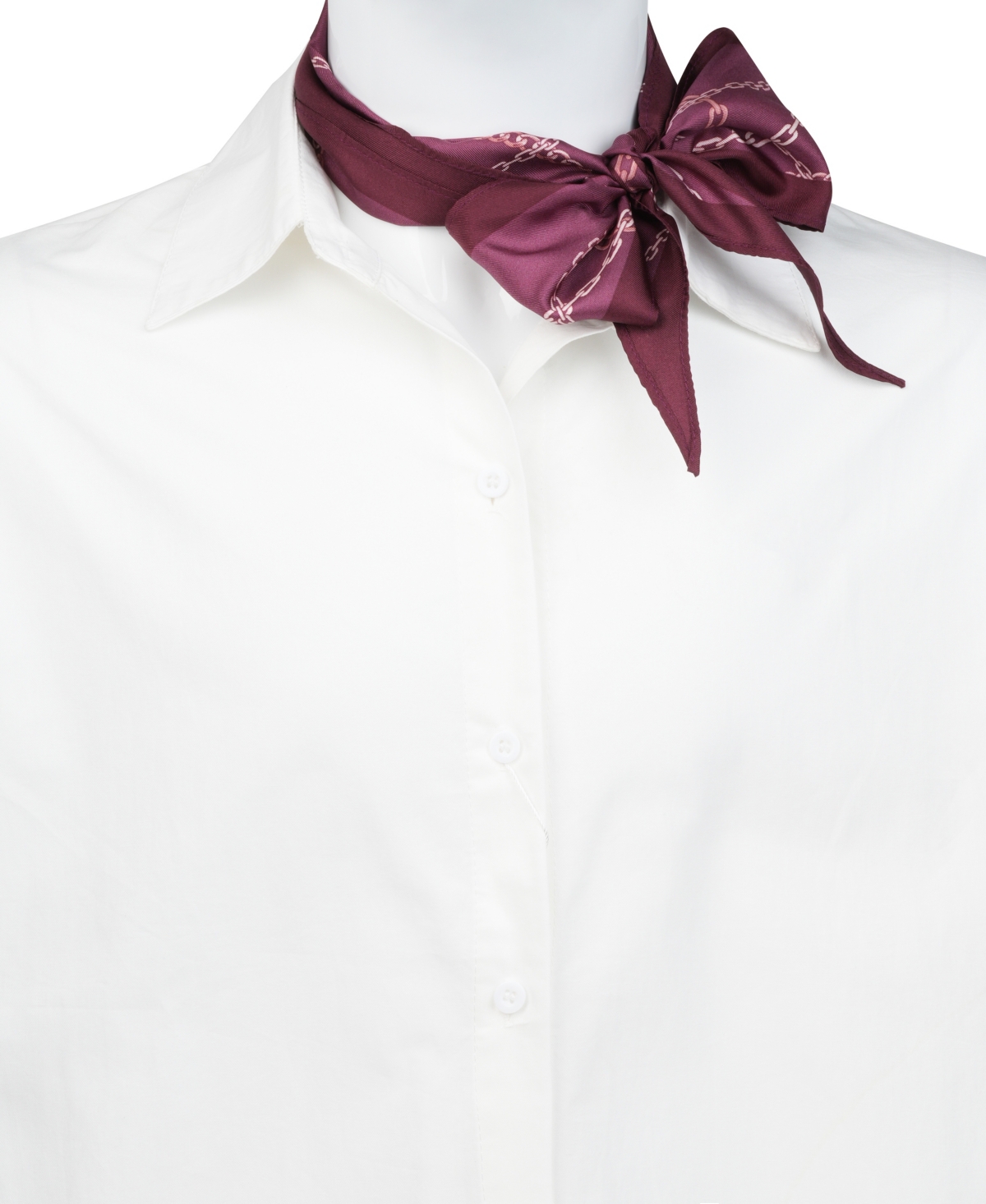 Bespoke Fashion Women's Lucy Link Diamond Scarf In Burgundy