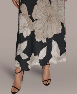 Women's Floral Print A-Line Long Dress