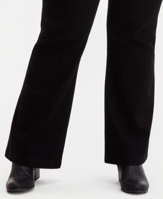 Plus Size Pull-On Shaping High-Rise Bootcut Jeans, Macy's Exclusive