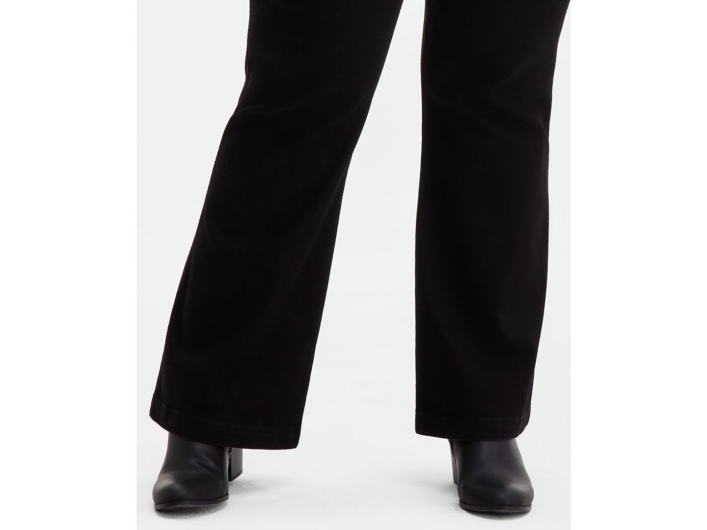Женские джинсы Style & Co Plus Size Shaping Pull-On Bootcut, цвет: Чёрный — фото 6