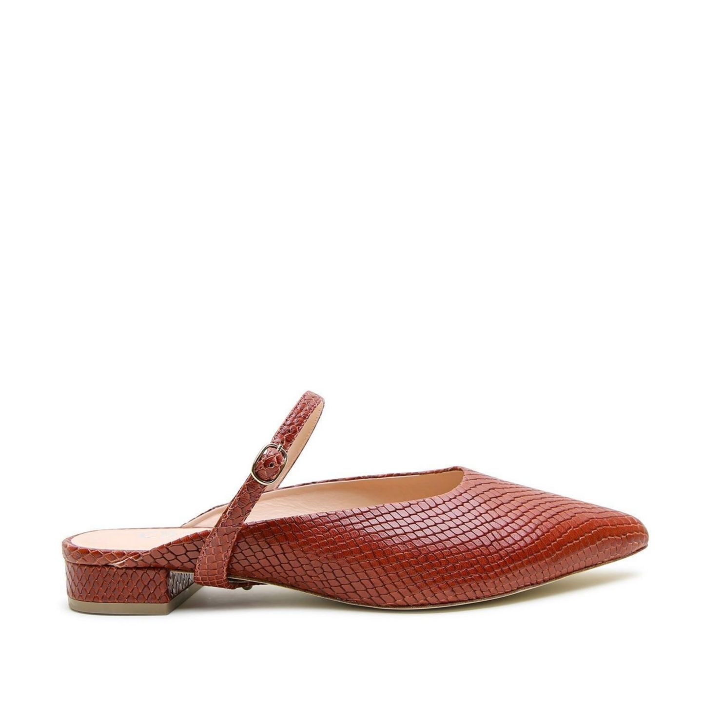 Женские сандалии Alterre Brown Snake Twiggy Customizable Point Slide, цвет: Коричневый змеиный — фото 4