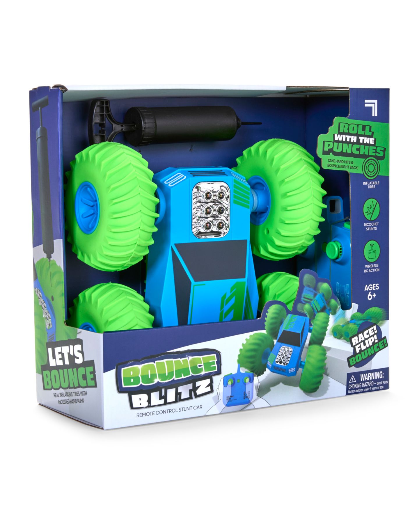 Детская игрушка Sharper Image Bounce Blitz Remote Control Stunt Car, цвет: Разноцветный — фото 6