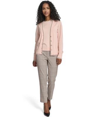 Women's V-Neck Long-Sleeve Cardigan Set