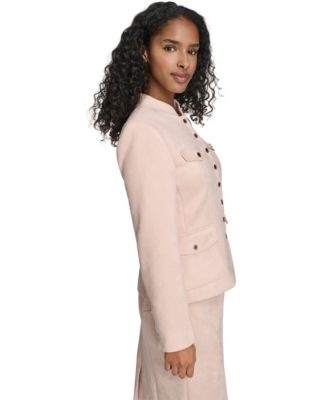 Women's Band Collar Eight-Button Jacket