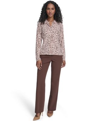 Women's Blossom Floral Knit Button Up Top