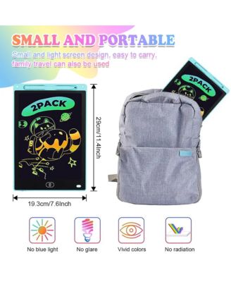 2 Pack LCD Writing Tablet 12in Colorful Toddler Drawing Pad Doodle Board Erasable Electronic Drawing Pad