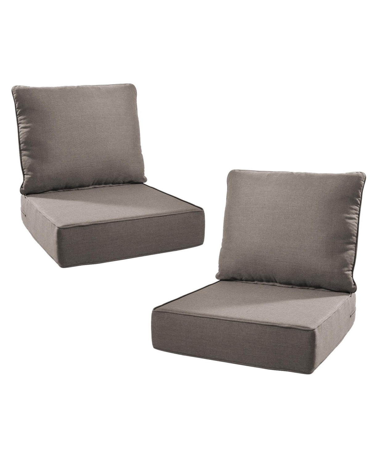 Gymojoy PlushCore 24 in. x 6 Olefin 4-Piece Deep Seating Outdoor Lounge Chair Sofa Cushion