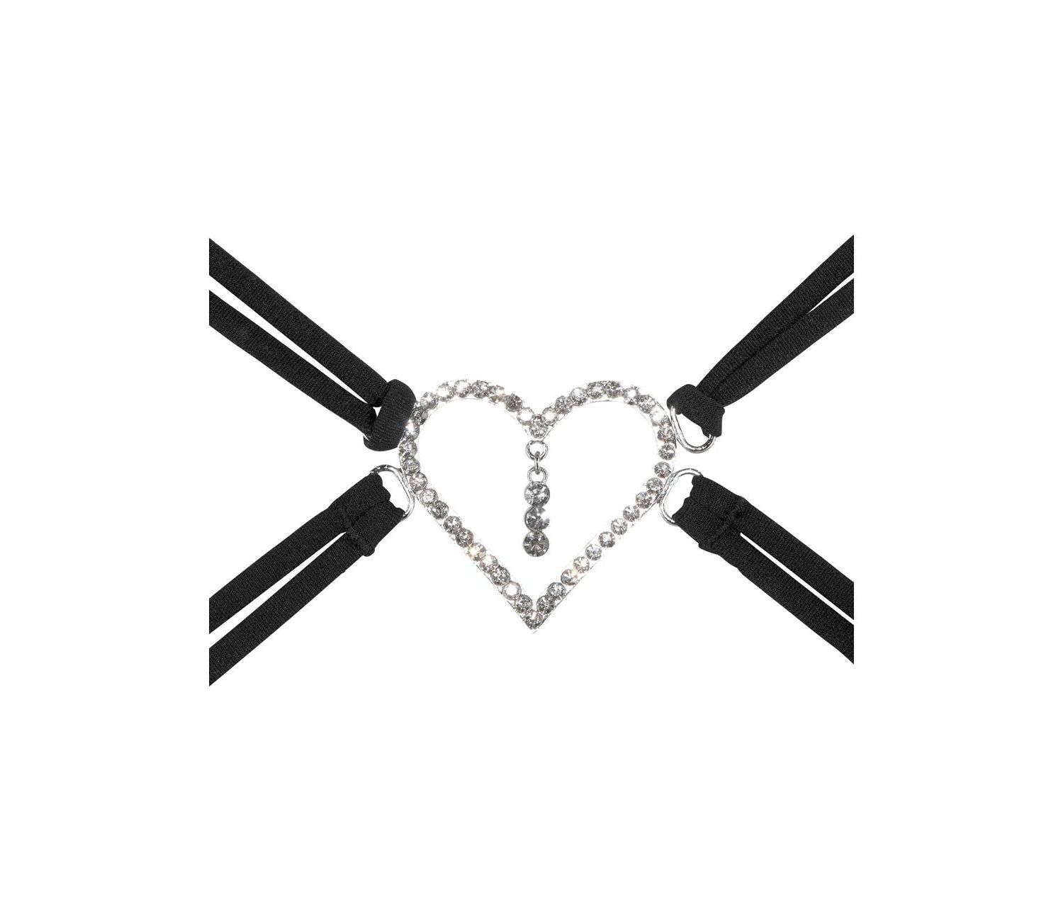 Women's Strappy Heart Removable Pads Push-Up Padded Push-Up Bra