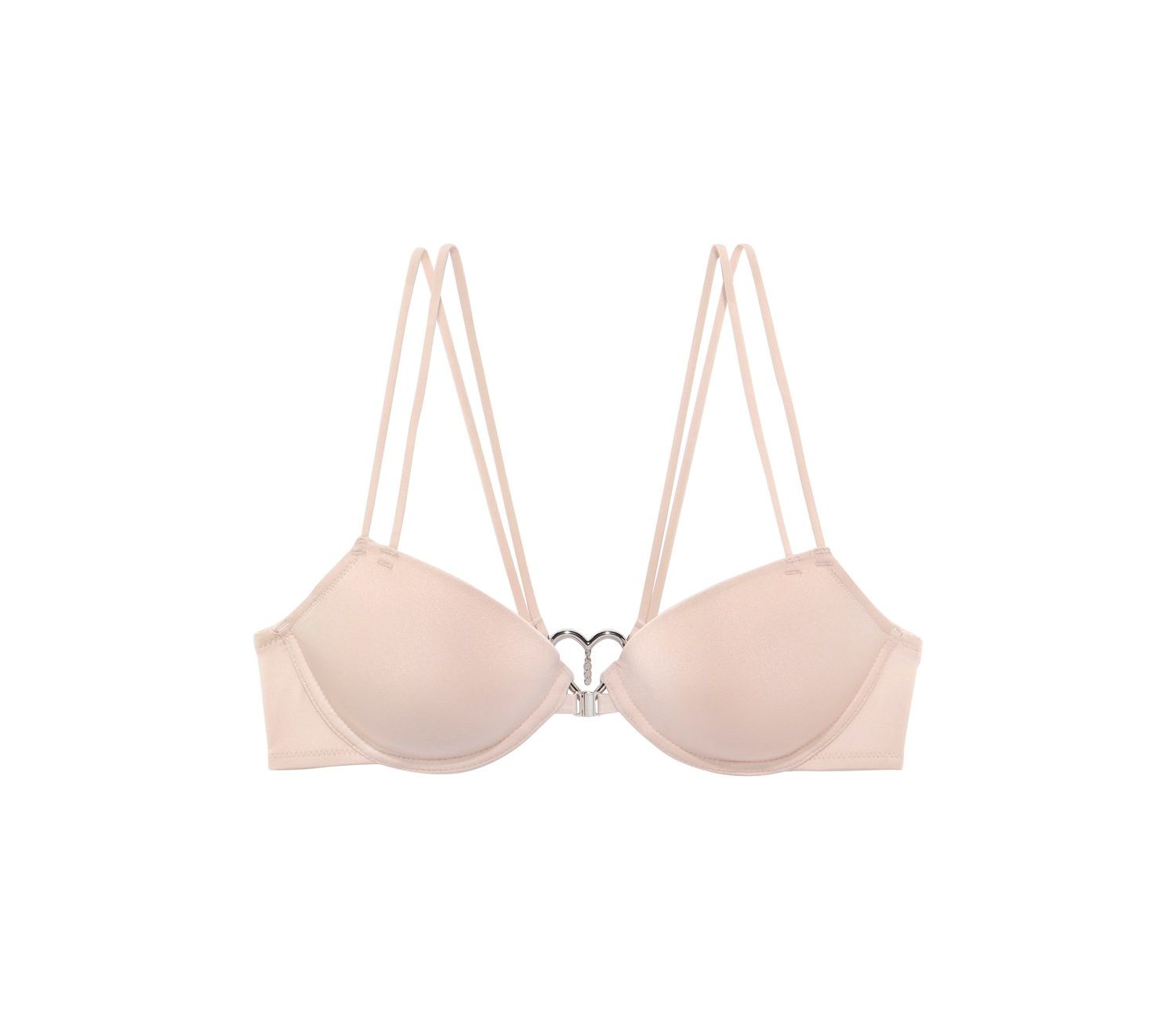 Women's Strappy Heart Removable Pads Push-Up Padded Push-Up Bra