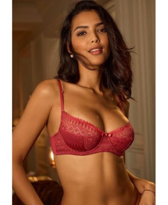 Women's Chain Detail Lace Bra