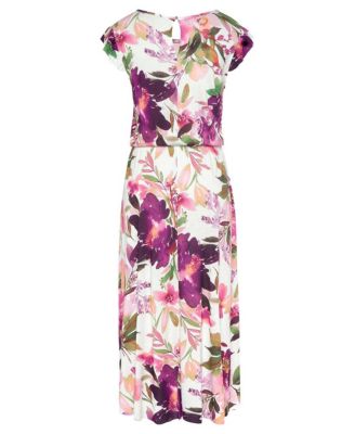 Women's A-Line Flutter Sleeve Romantic Dress