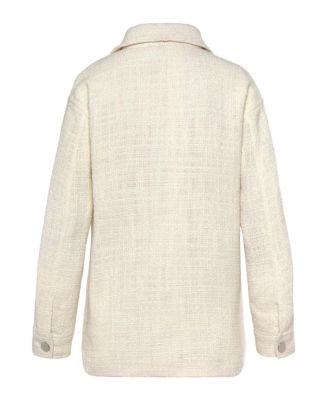 Women's Boucle Shirt Jacket