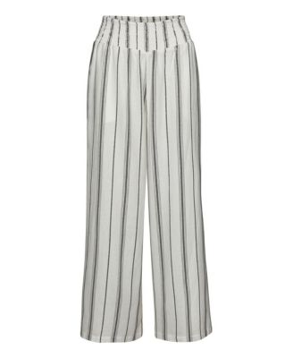 Women's Striped Wide Leg Pants