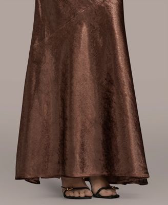 Women's Sleeveless Mock Neck Gown