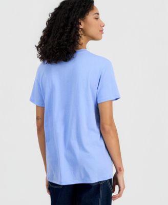 Juniors' Best Friends Flower Crewneck Short-Sleeve T-Shirt