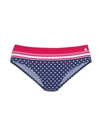 Women's Striped Polka Dot Classic Bikini Swimsuit Bottom