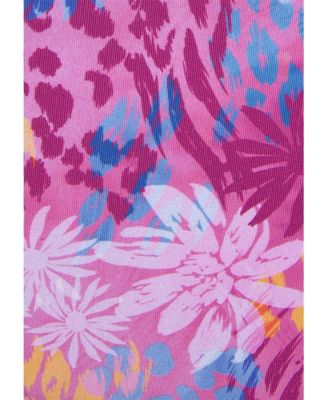 Women's Leopard Cheetah Fold Over Bikini Swimsuit Bottom cup sizing