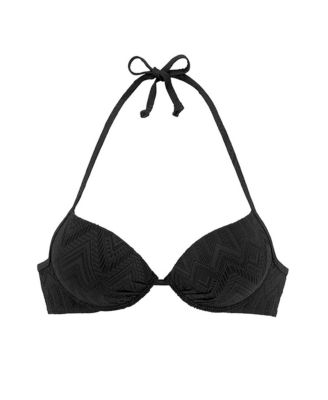 Women's Textured Push Up Bikini Swimsuit Top Bra Sizing