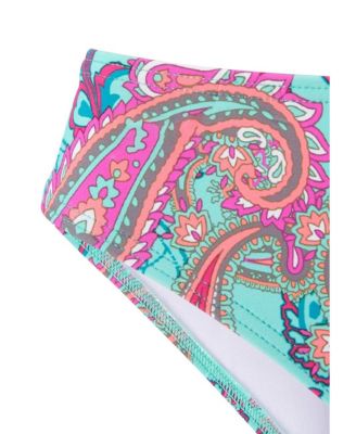 Women's Paisley Print Classic Bikini Swimsuit Bottom