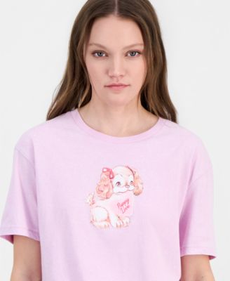 Juniors' Puppy Love Short-Sleeve T-Shirt