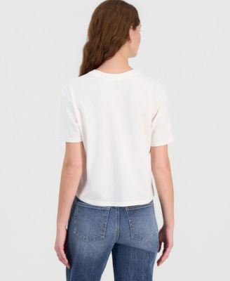 Juniors' Bonjour Graphic T-Shirt