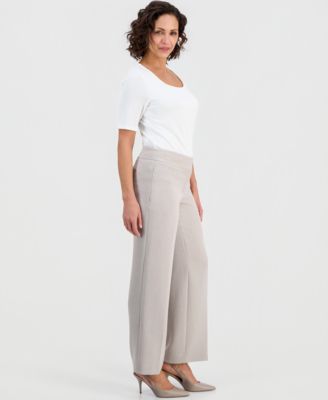 Women's Wide-Leg Smooth-Front Pants