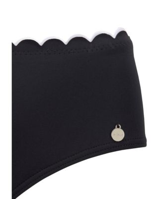 Women's Scalloped Classic Bikini Swimsuit Bottom