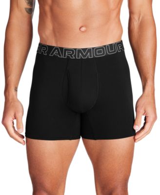 Men's 3-Pack Cotton Performance Solid 6" Boxer Briefs