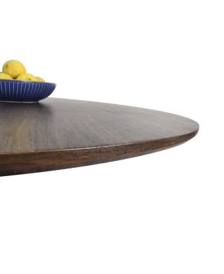 5-Piece Round Dining Table Set with Metal Base and Walnut Top, Modern Kitchen Table and Chairs for 4, Space-Saving Small Dining Set