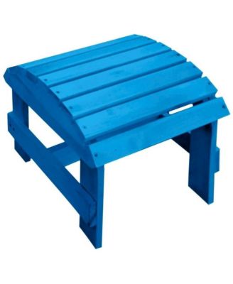 Sky Blue Adirondack Pine Ottoman