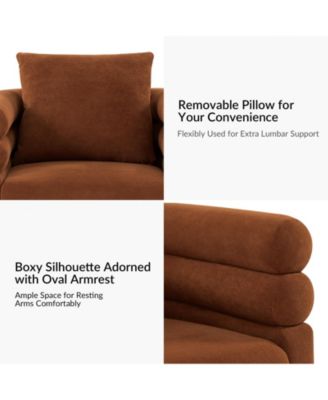 Single Piece  Fabric Donat Modern Swivel Barrel Swivel Chair