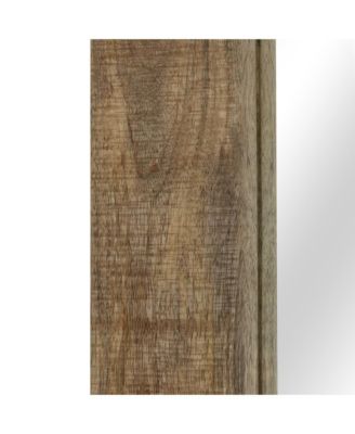 Mirror Brown Solid mango wood, glass 19.7 x 43.3 in