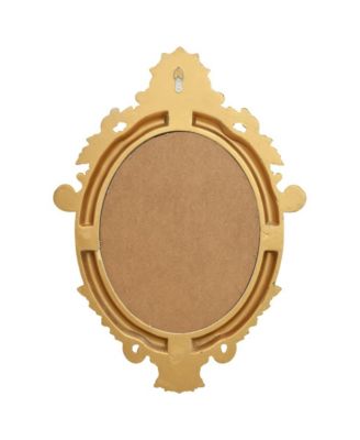 Wall Mirror Gold Polyurethane, glass, and engineered wood Medium