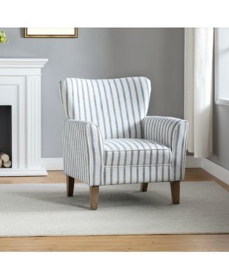 Upholstered Warren Armchair with Solid Wood Legs